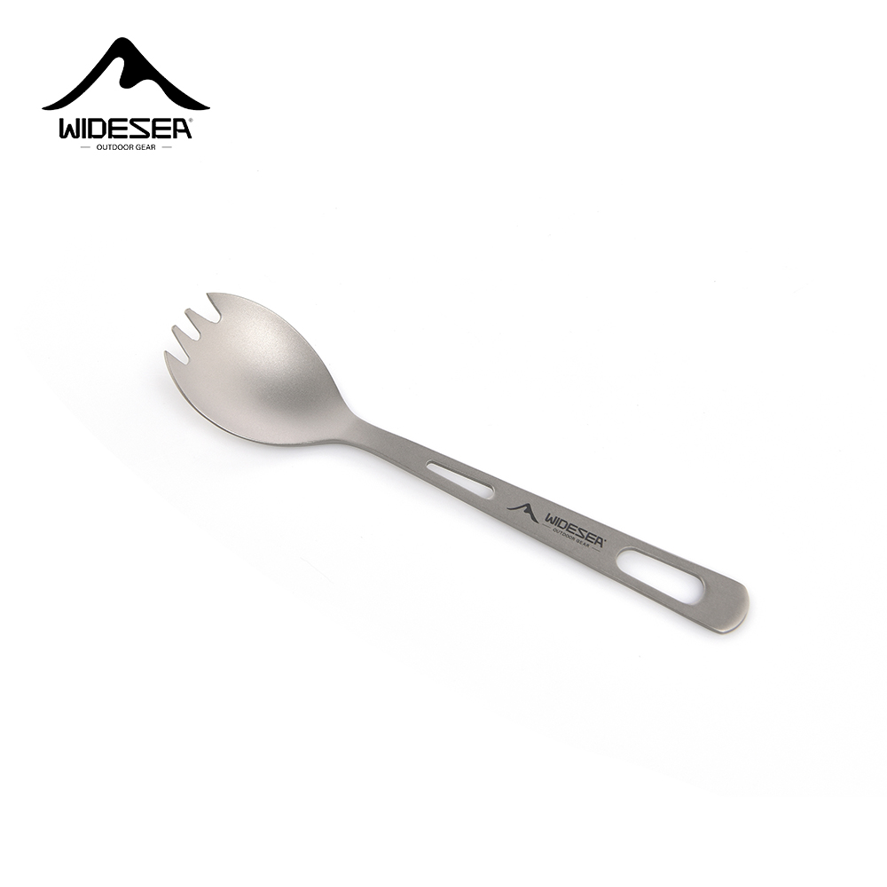 Kitchen Gadgets Sale - Widesea Camping Kookset Spork Titanium Lepel