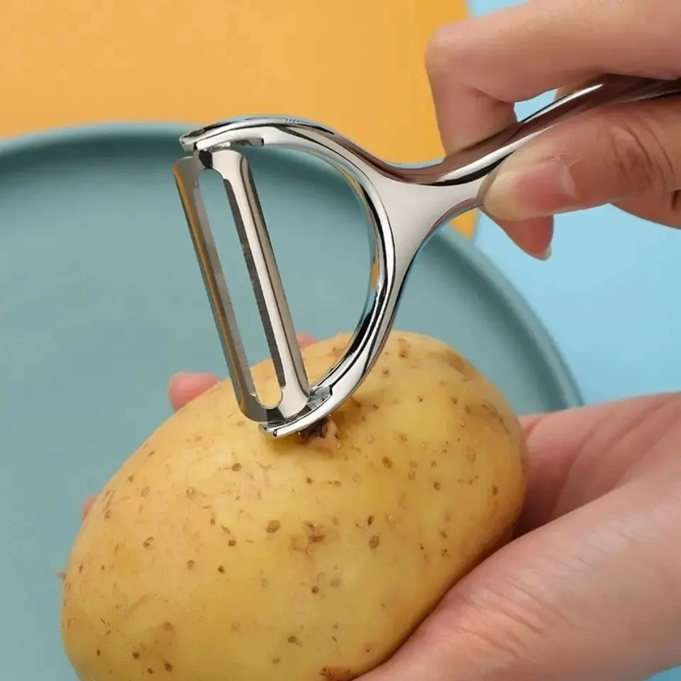 Household Kitchen Gadgets Vegetable Cutter Silk Cutter - 1PC Rvs Dunschiller Aardappel Dunschiller Keuken