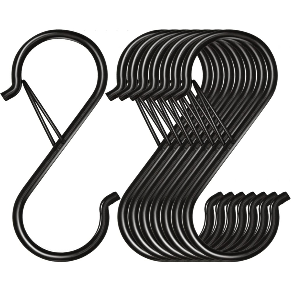 Kitchen Gadgets Rack - 3,5 inch zware S-haken met veiligheidsgesp,