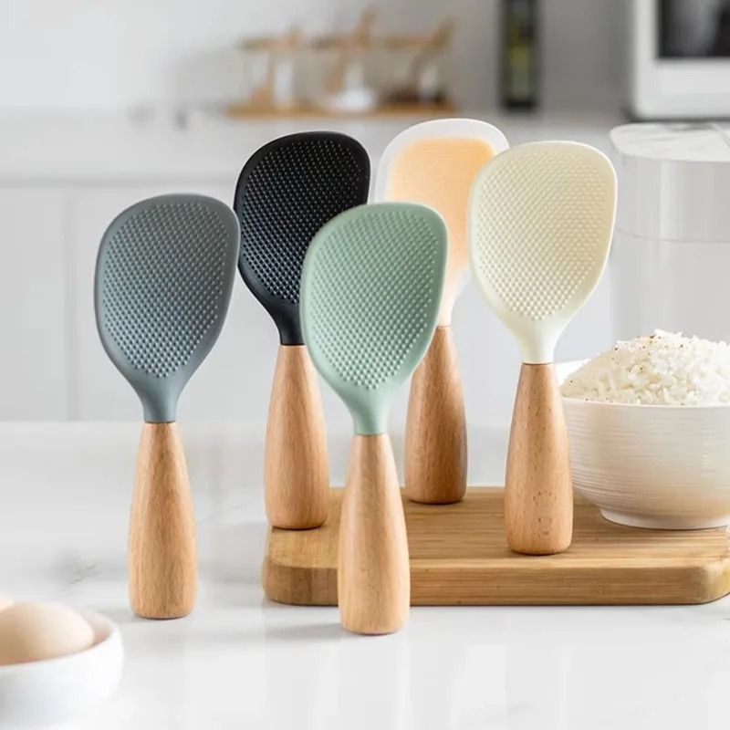 Kitchen Gadgets In China - 1 Stuks Siliconen Lepel Non-stick Kooklepel