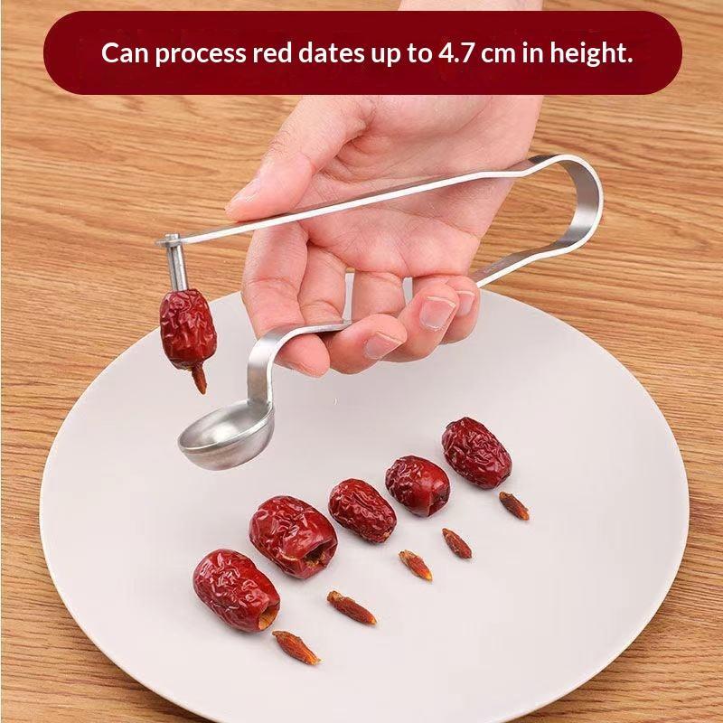 Kitchen Gadgets Kitchen - RVS dadelontpitter, rode zaadverwijderaar, keukenhulp voor