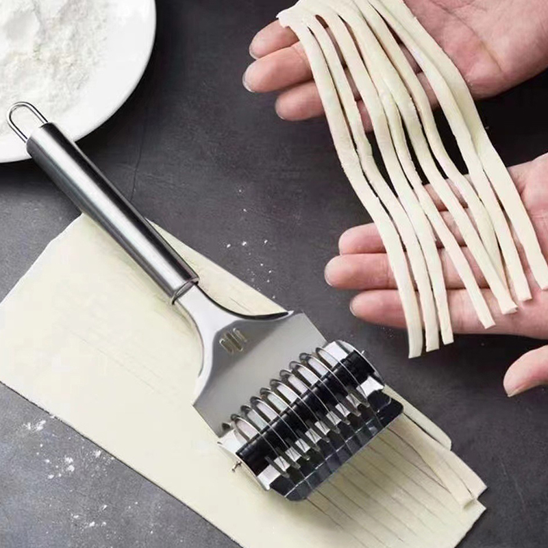 Kitchen Gadgets Pasta - 1 Stuks Rvs Handmatige Spaghettisnijder Pasta