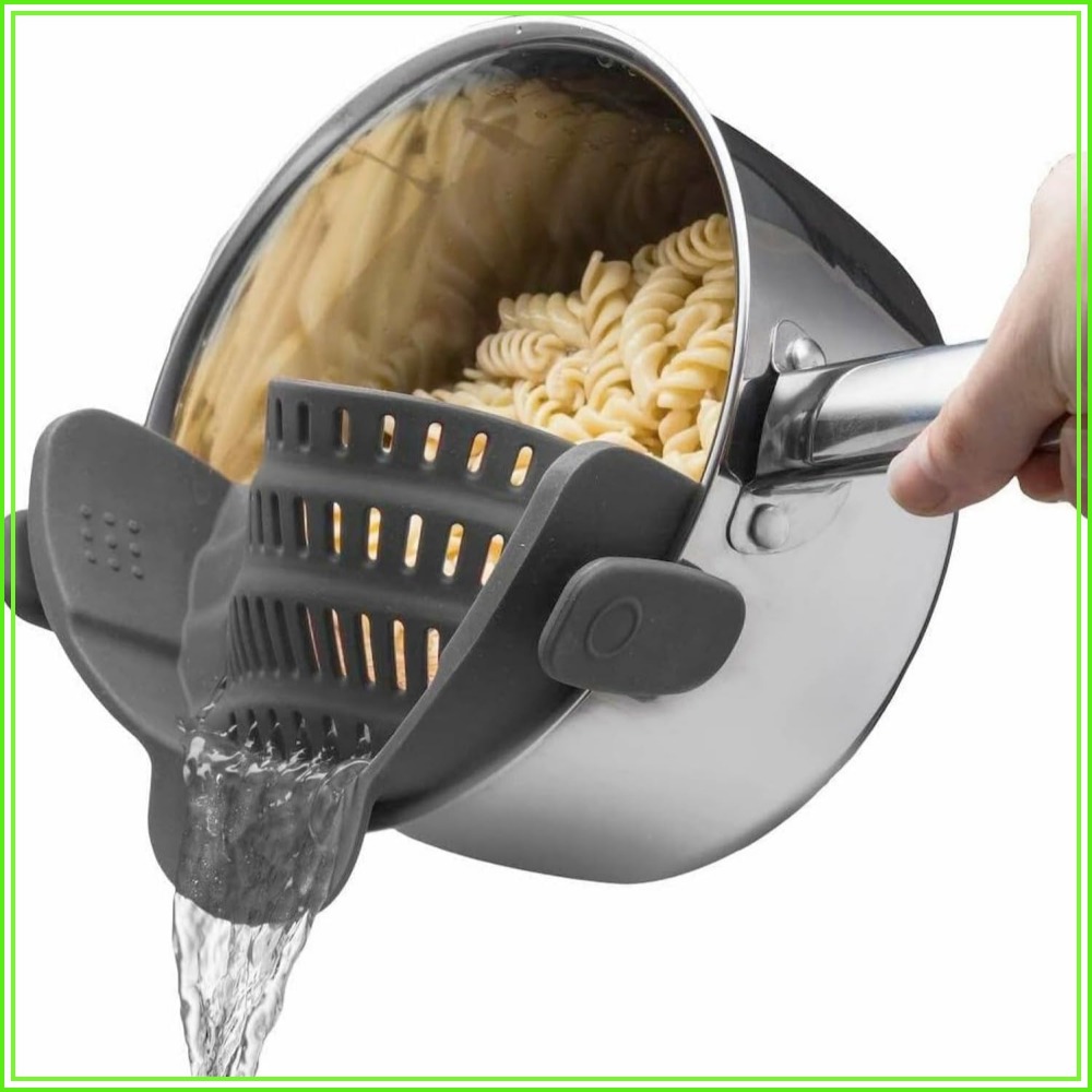 Kitchen Gadgets Images - Clip-on siliconen pastalepel voor pannen en