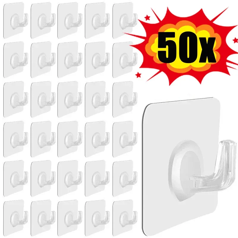 5-50 Stuks Transparante Zelfkl - Kitchen Gadgets Rack recensie en prijs