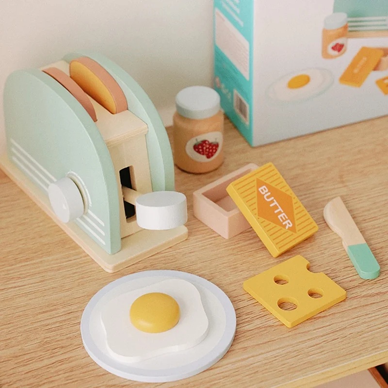 Houten simulatie broodrooster  - Kitchen Gadgets Kids recensie en prijs
