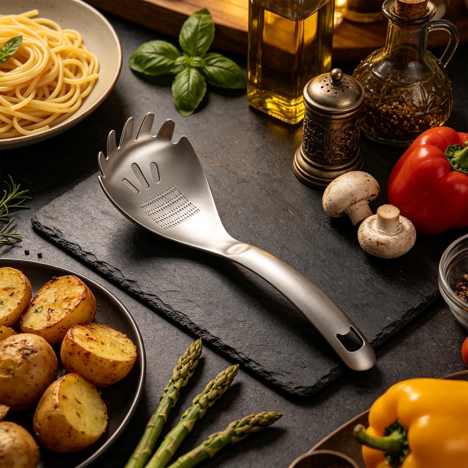Metalen kooklepel 9 inch, anti - Kitchen Gadgets Pasta recensie en prijs