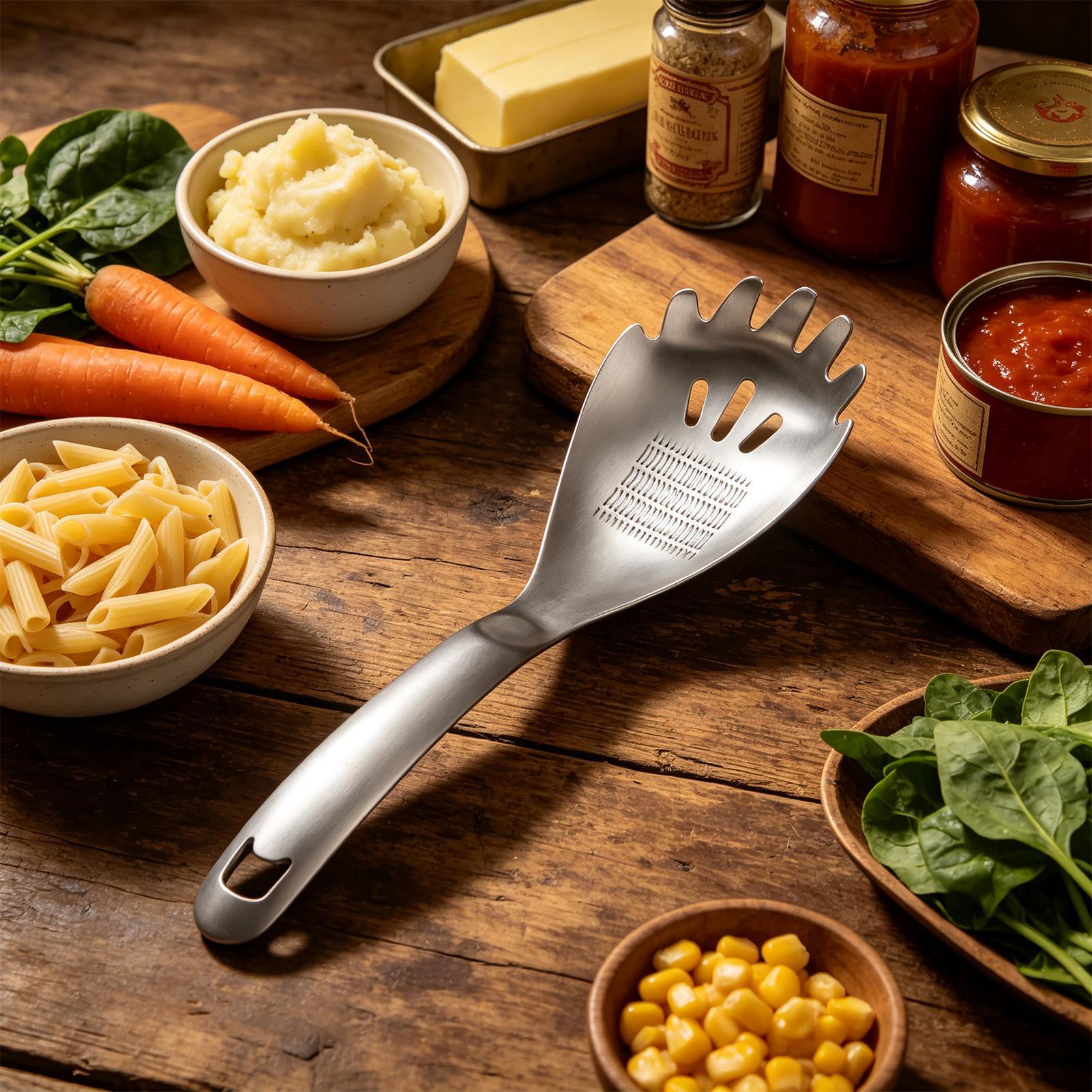 Metalen kooklepel 9 inch, anti - Kitchen Gadgets Pasta recensie en prijs