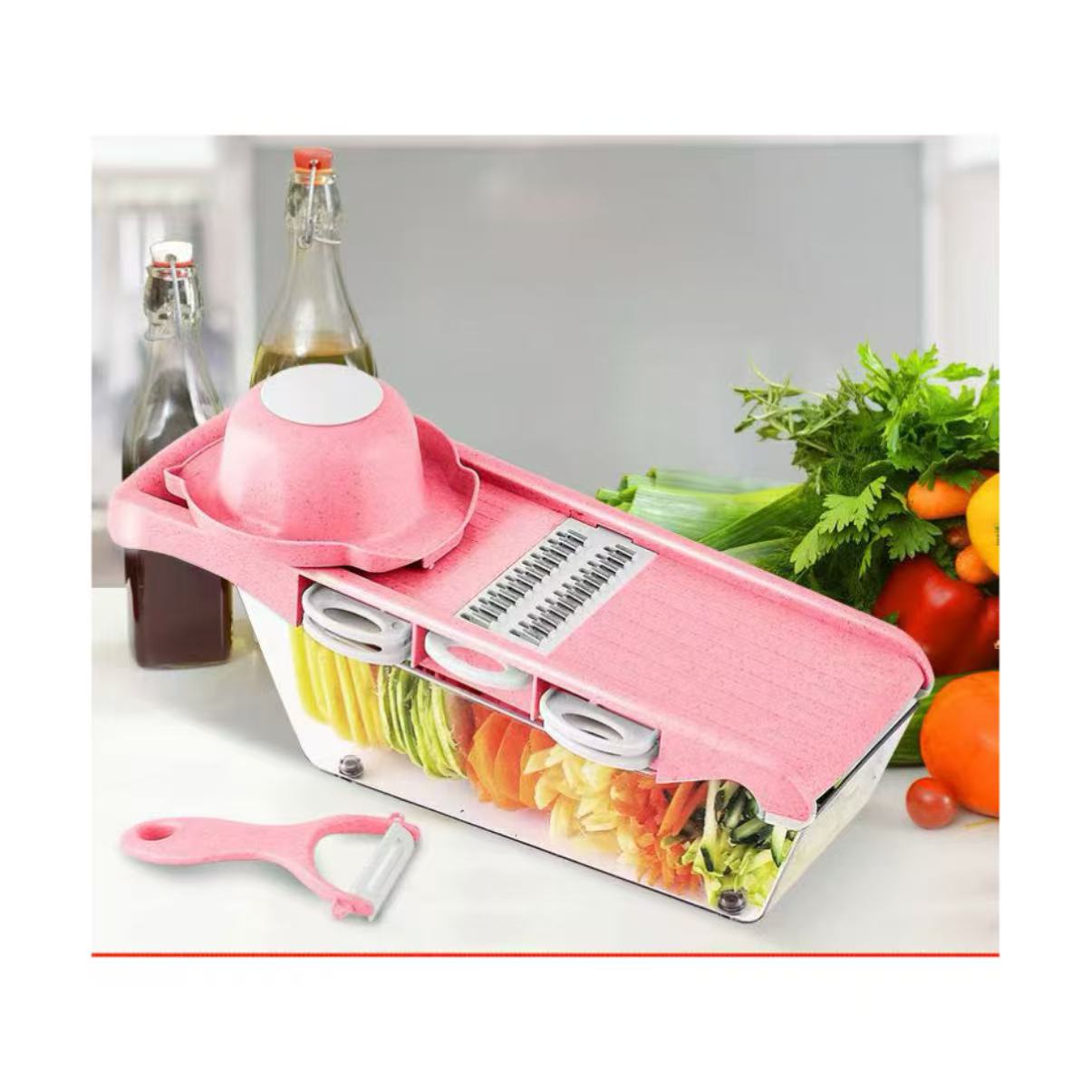 Groentesnijder met stalen mes, - Household Kitchen Gadgets Vegetable Cutter Silk Cutter recensie en prijs