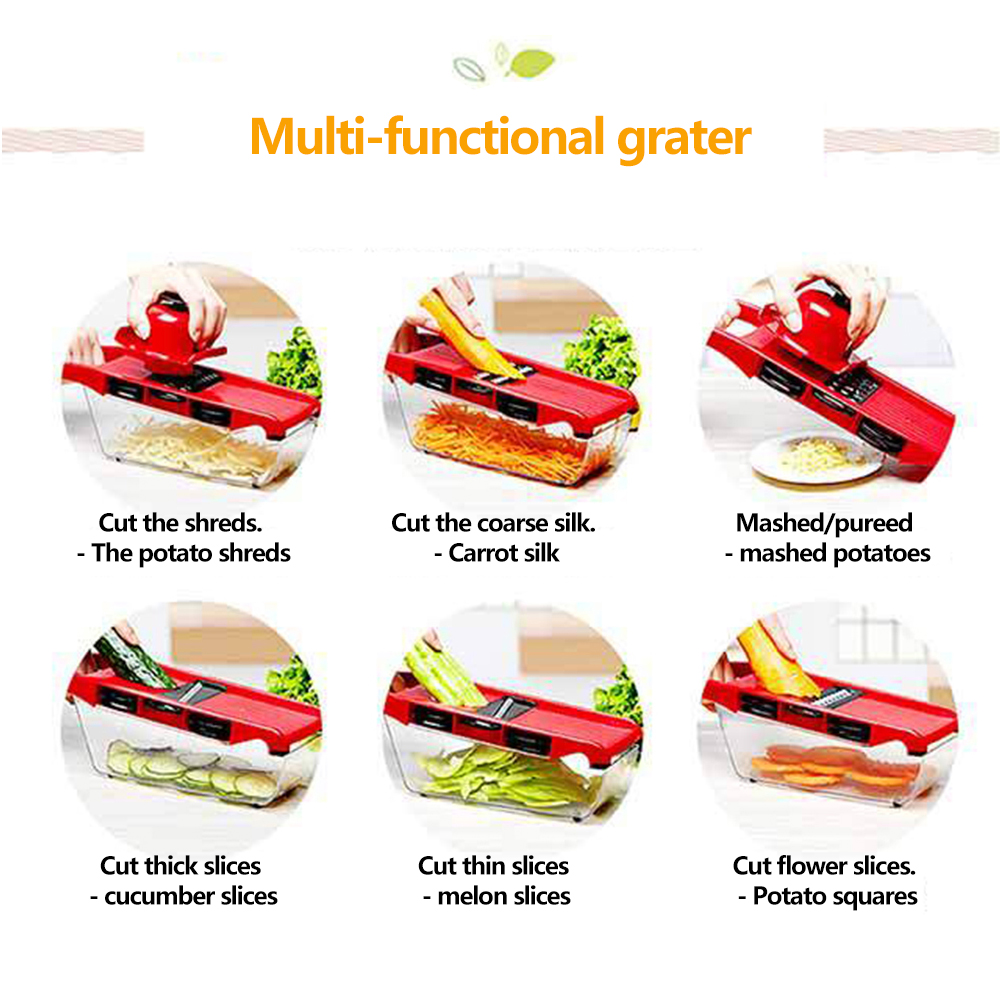 Groentesnijder met stalen mes, - Household Kitchen Gadgets Vegetable Cutter Silk Cutter recensie en prijs